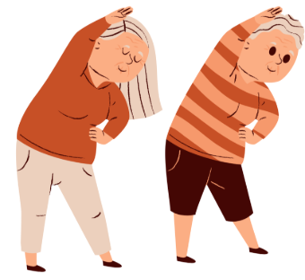 シニアヨガの写真